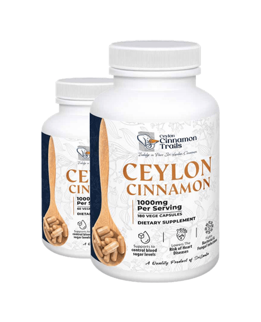 Ceylon Cinnamon Trails Ceylon Cinnamon Dietary Supplement 1000mg 60